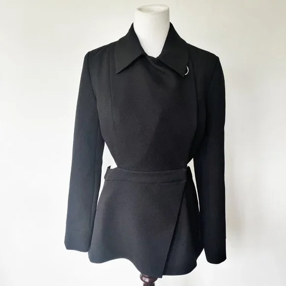 Misha Collection Open Back Jacket Blazer Black - Picture 2 of 11